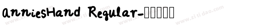 AnniesHand Regular字体转换